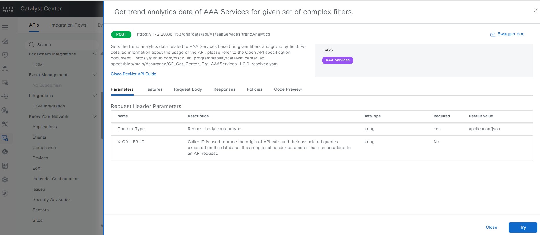 Cisco Catalyst Center Platform API Activation