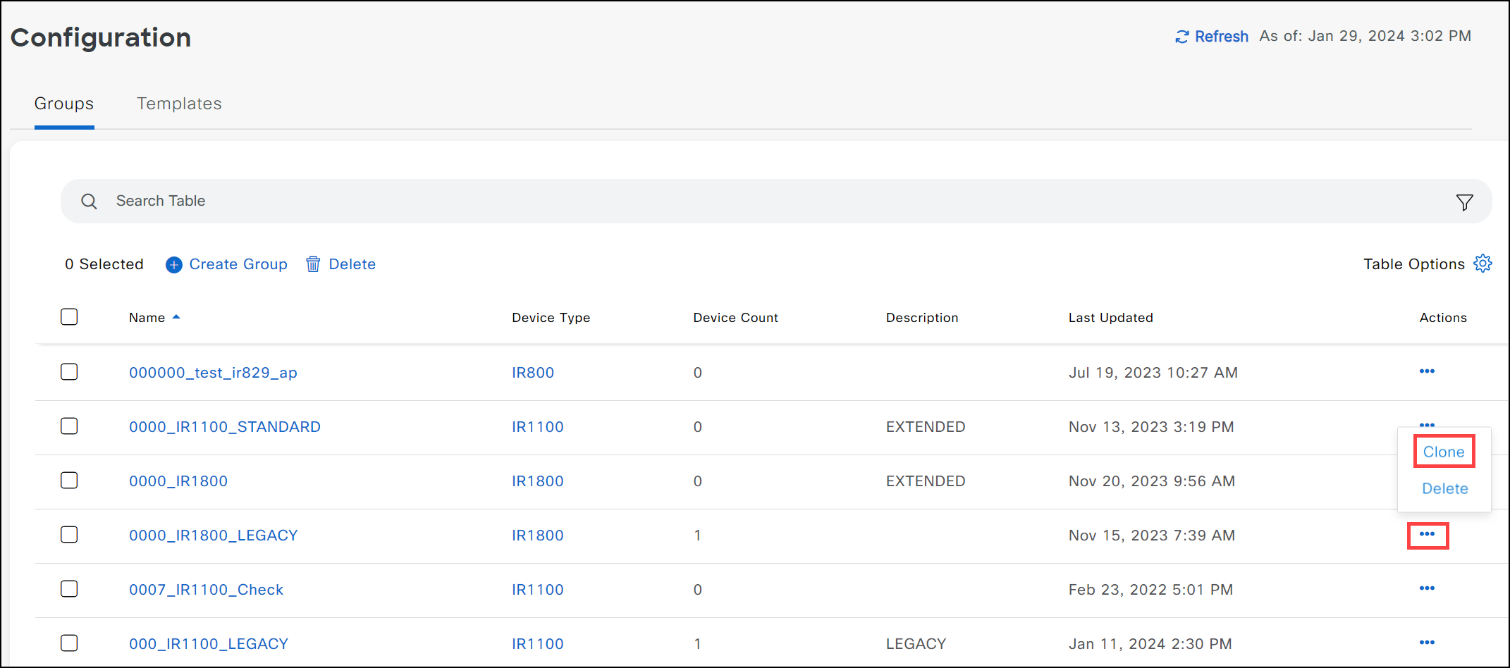 Config clone