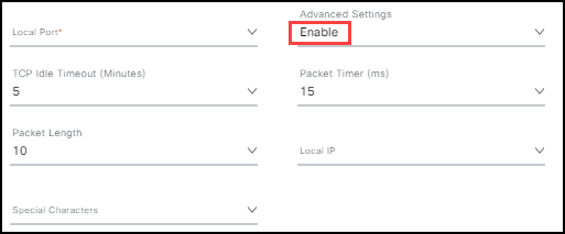 Advanced Settings 