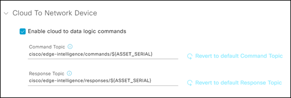 MQTT Destination cloud