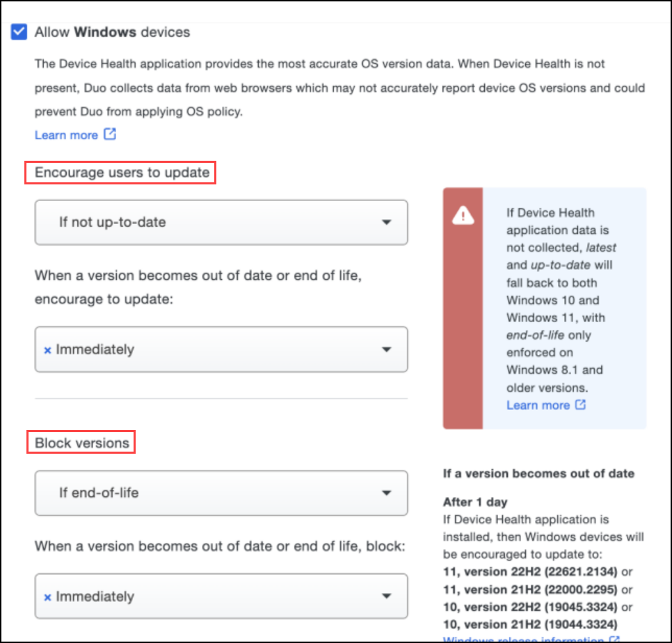 Allow Windows