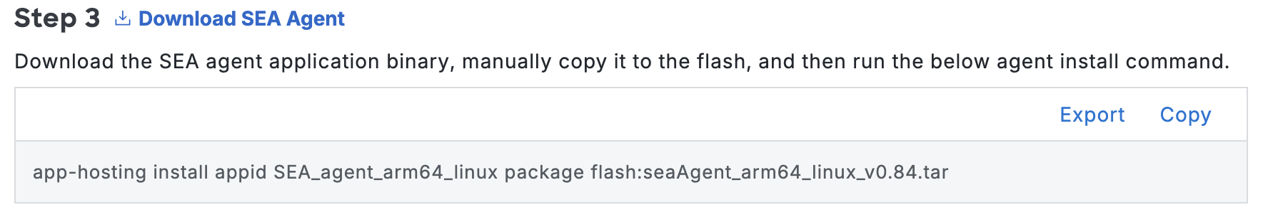 SEA Download SEA Agent