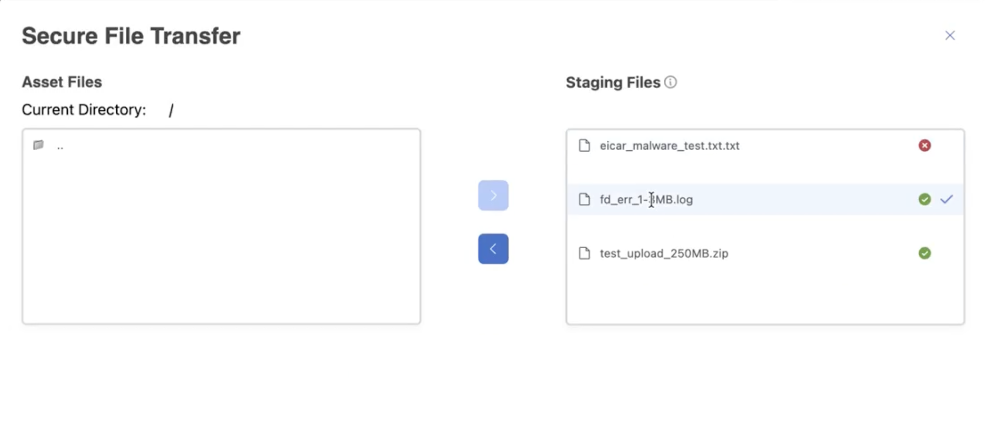 Secure file transfer