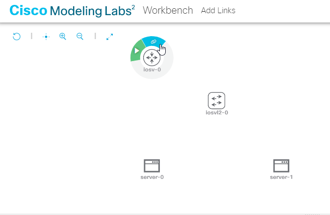 Starting a new link from a node in the Workbench