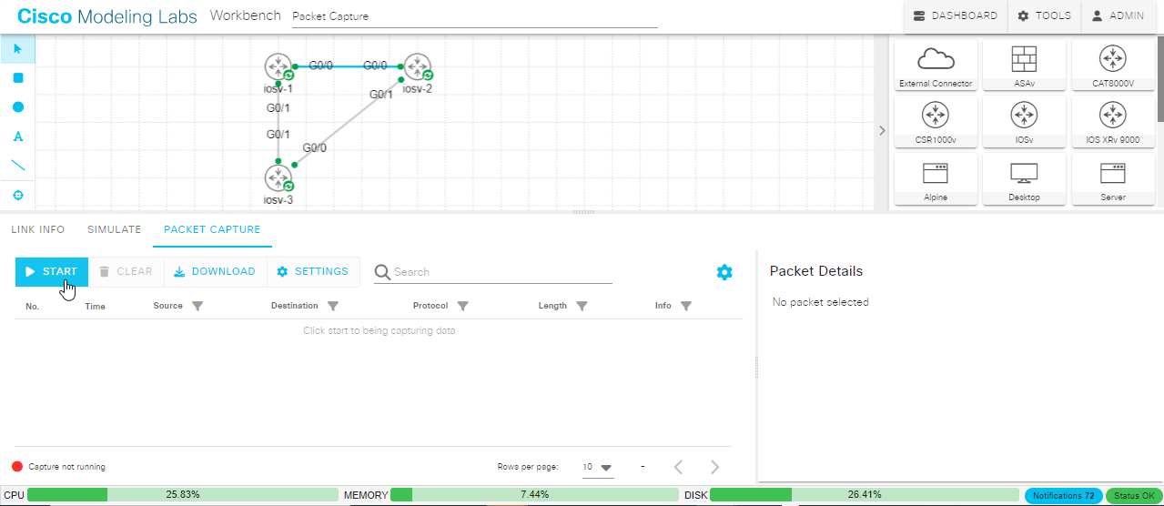 The Packet Capture Pane