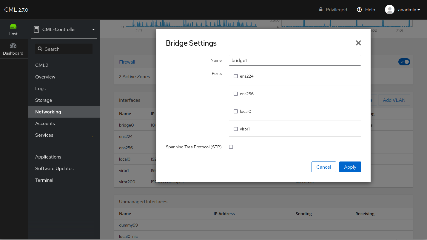 Adding L2 Bridge External Connectors - Cisco Modeling Labs v2.7 - Cisco ...