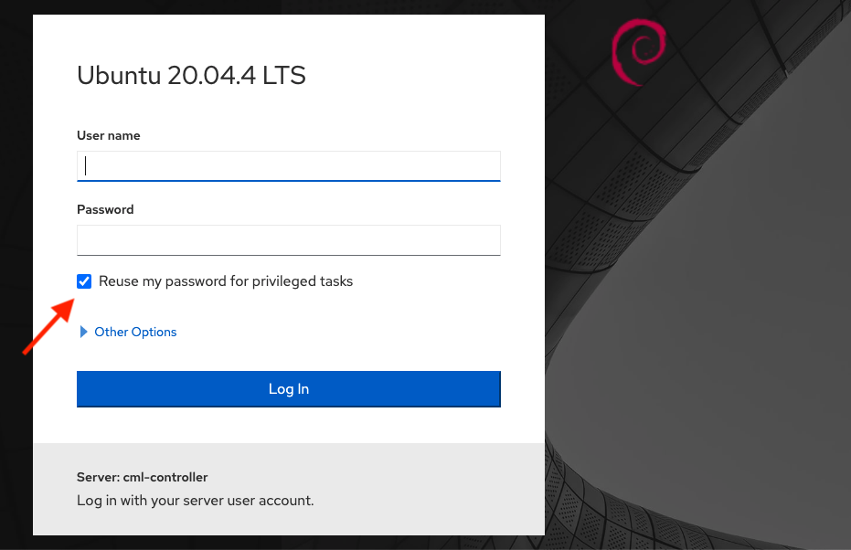 The login page for the |admin-ui| in releases prior to 2.8.0