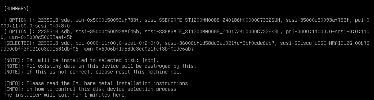 Disk device custom selection