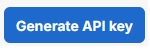 The Generate API Key button.