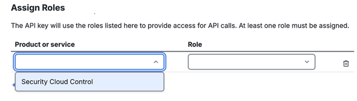 Select the product or service.