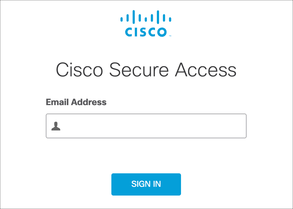 Secure Access SSO login