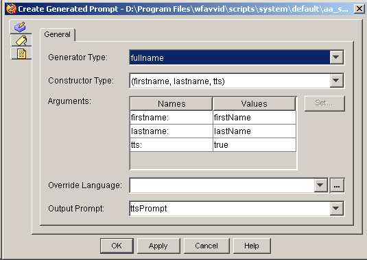 The Second Create Generated Prompt Step - Contact Center Express ...