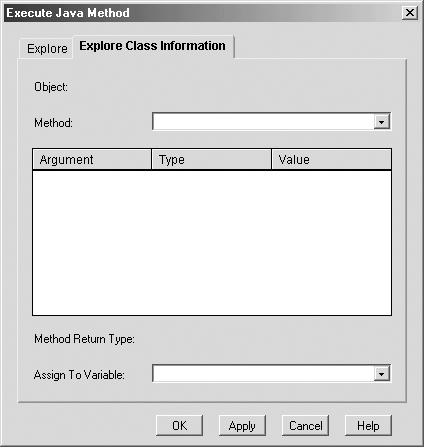 Explore Class Information Tab (Execute Java Method Step) - Contact ...