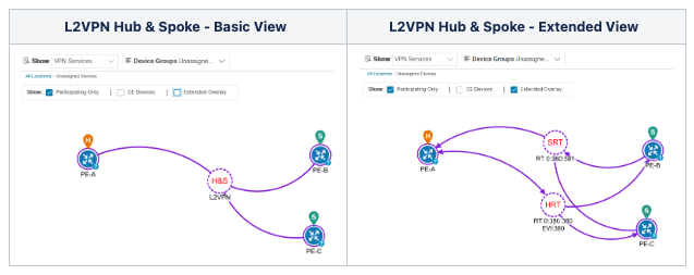 Basic and Extended Overlay Views