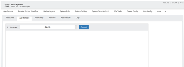 Cisco Local Manager Based App Console Access - IOx - Cisco DevNet