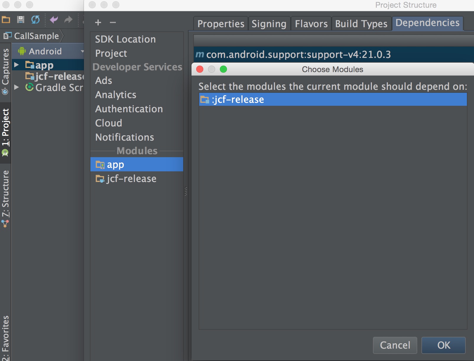 Import Project Dialog