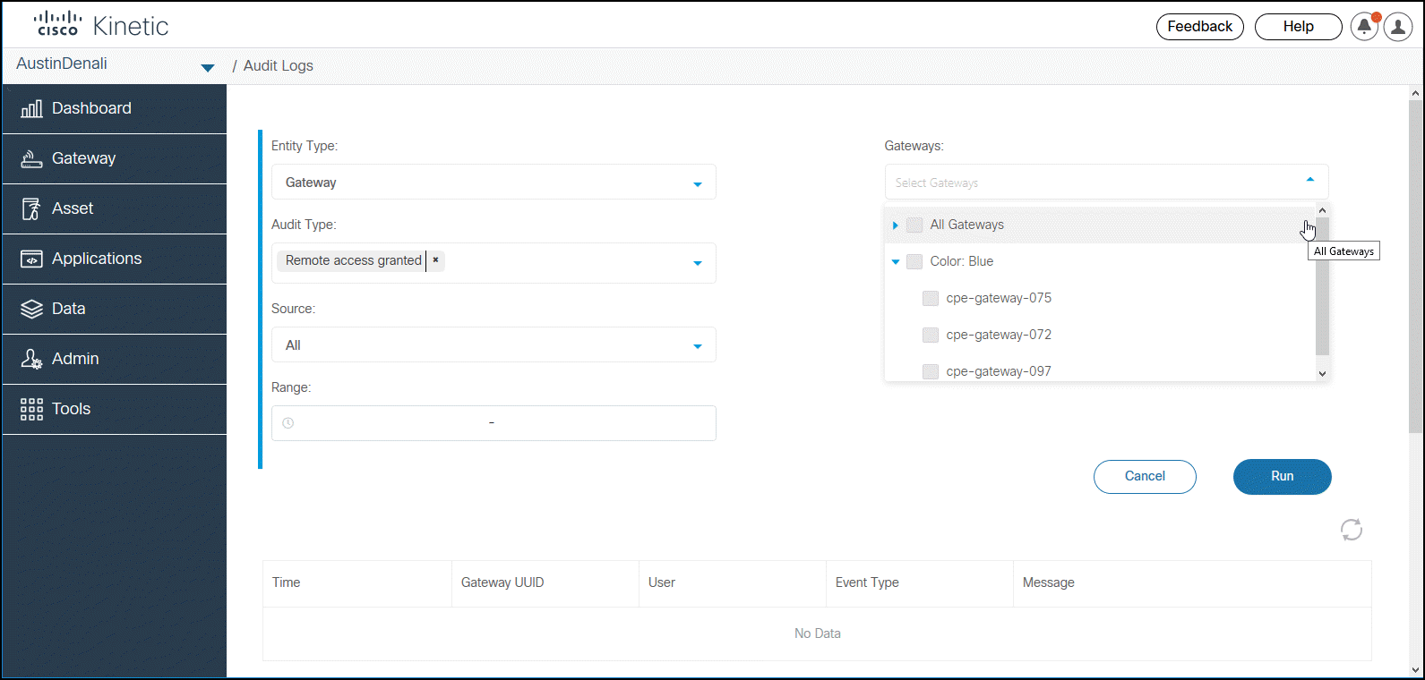 Remote connection audit logs