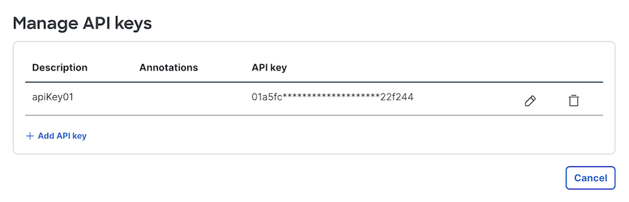 Review User API Keys