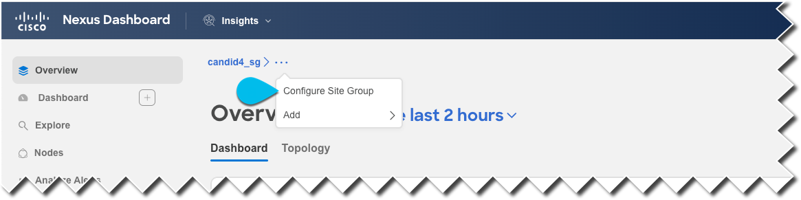 Configure Site Group