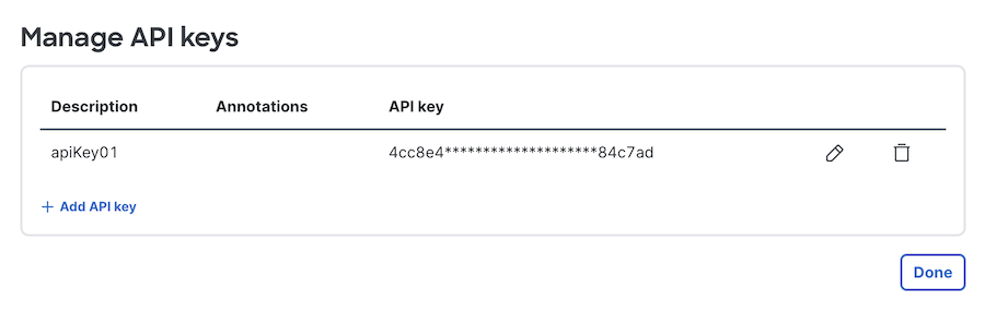 Review User API Keys