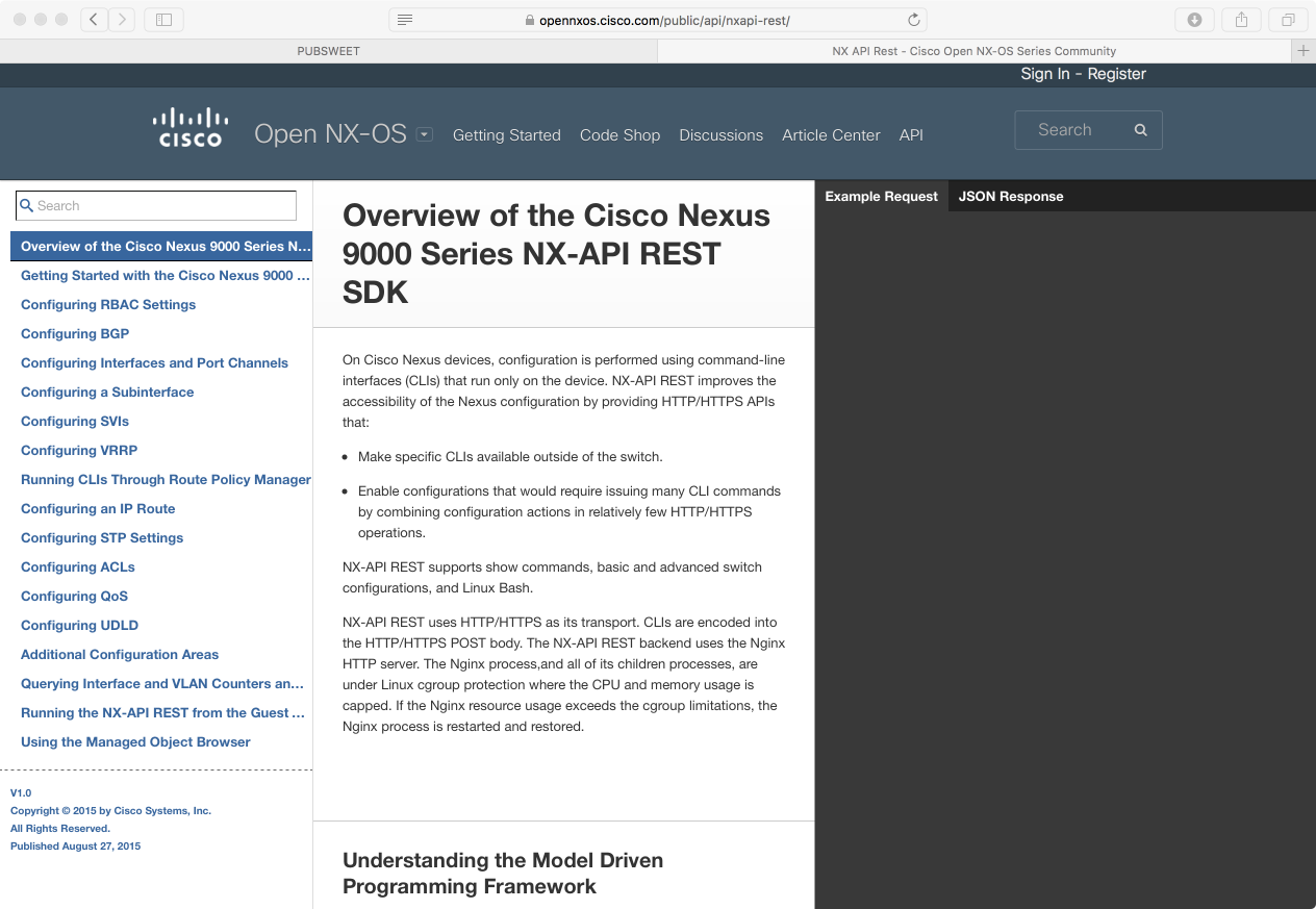 Cisco DevNet for Open NX-OS - Open NX-OS - Cisco DevNet