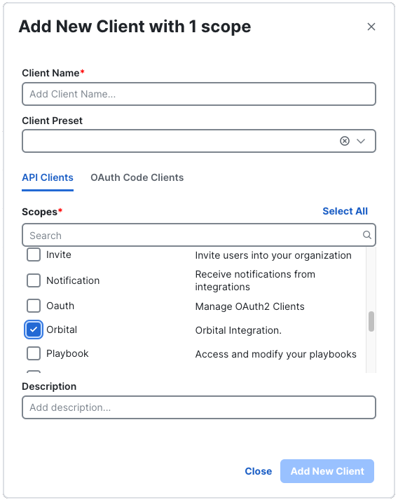 add new client form