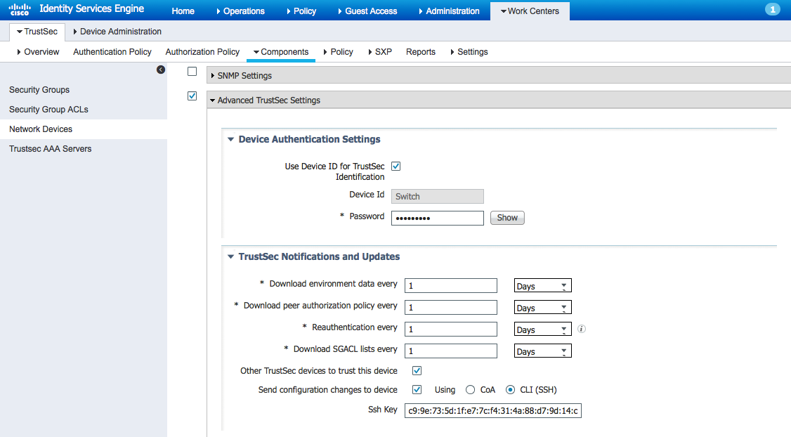 Configure Network Devices for TrustSec - Cisco pxGrid API - Cisco DevNet