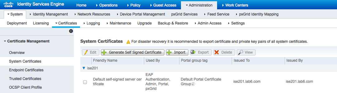 Configuring ISE for pxGrid