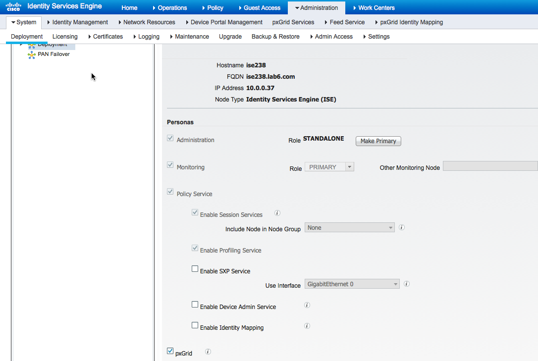 Configuring ISE for pxGrid