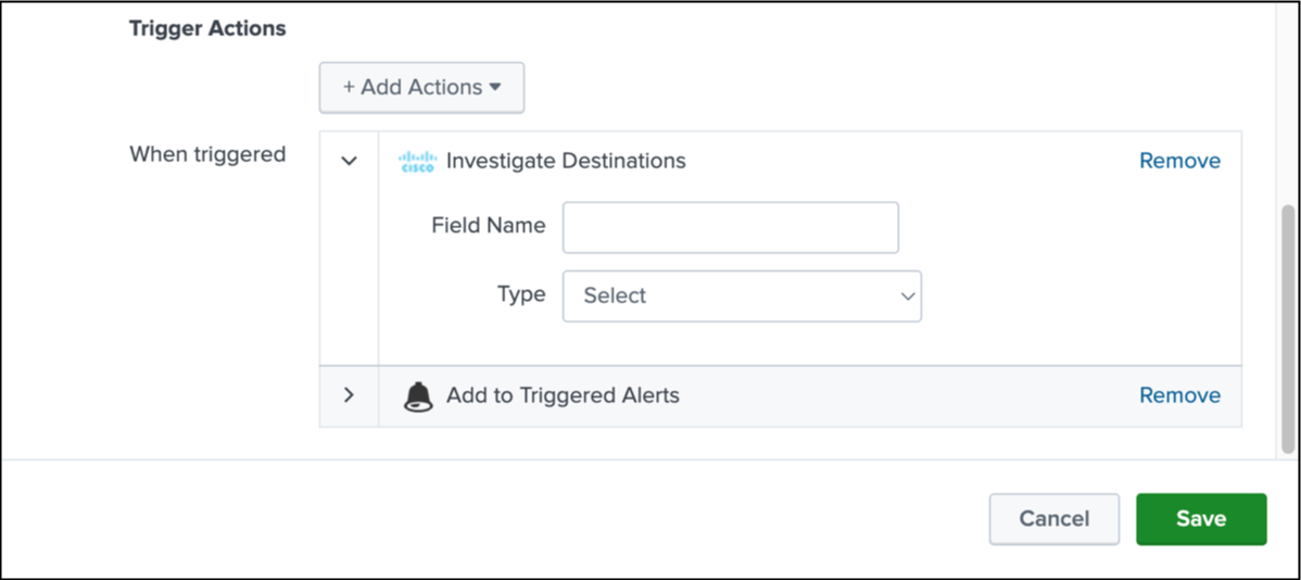 Trigger Actions 