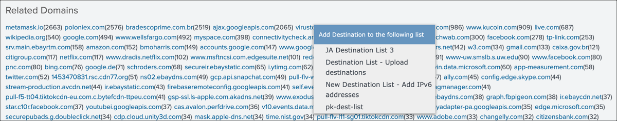 Investigate Interactive Block Destination