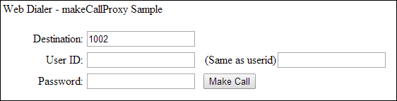 Make Call Request