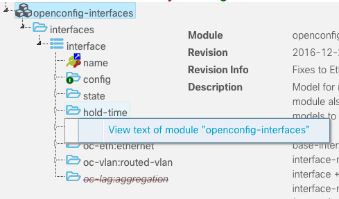 Screenshot of context menu