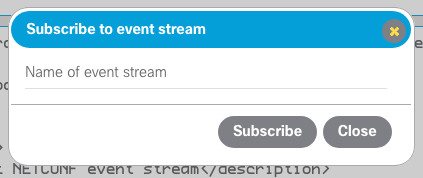 Screenshot showing dialog prompting for stream name