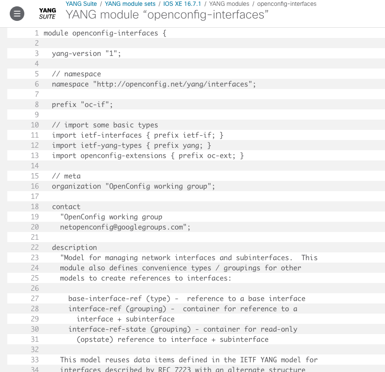 Screenshot of window displaying module text.